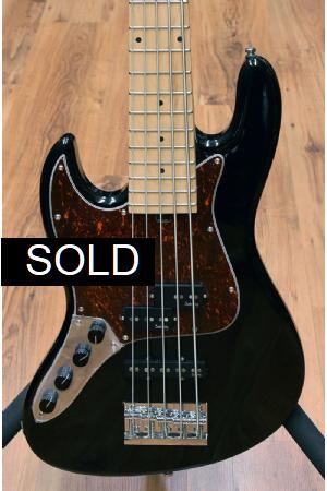 Sadowsky MetroExpress 21 Fret Hybrid PJ 5 Left handed Solid Black High Polish Sadowsky MetroExpress 21 Fret Hybrid PJ 5 Left handed Solid Black High Polish